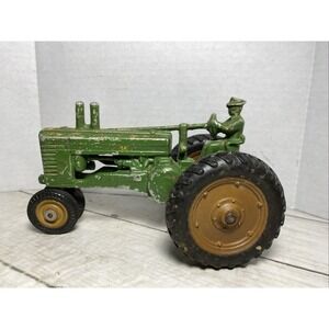 John Deere  Vintage Model A Tractor  W/Driver   1/16th Scale Arcade Tires